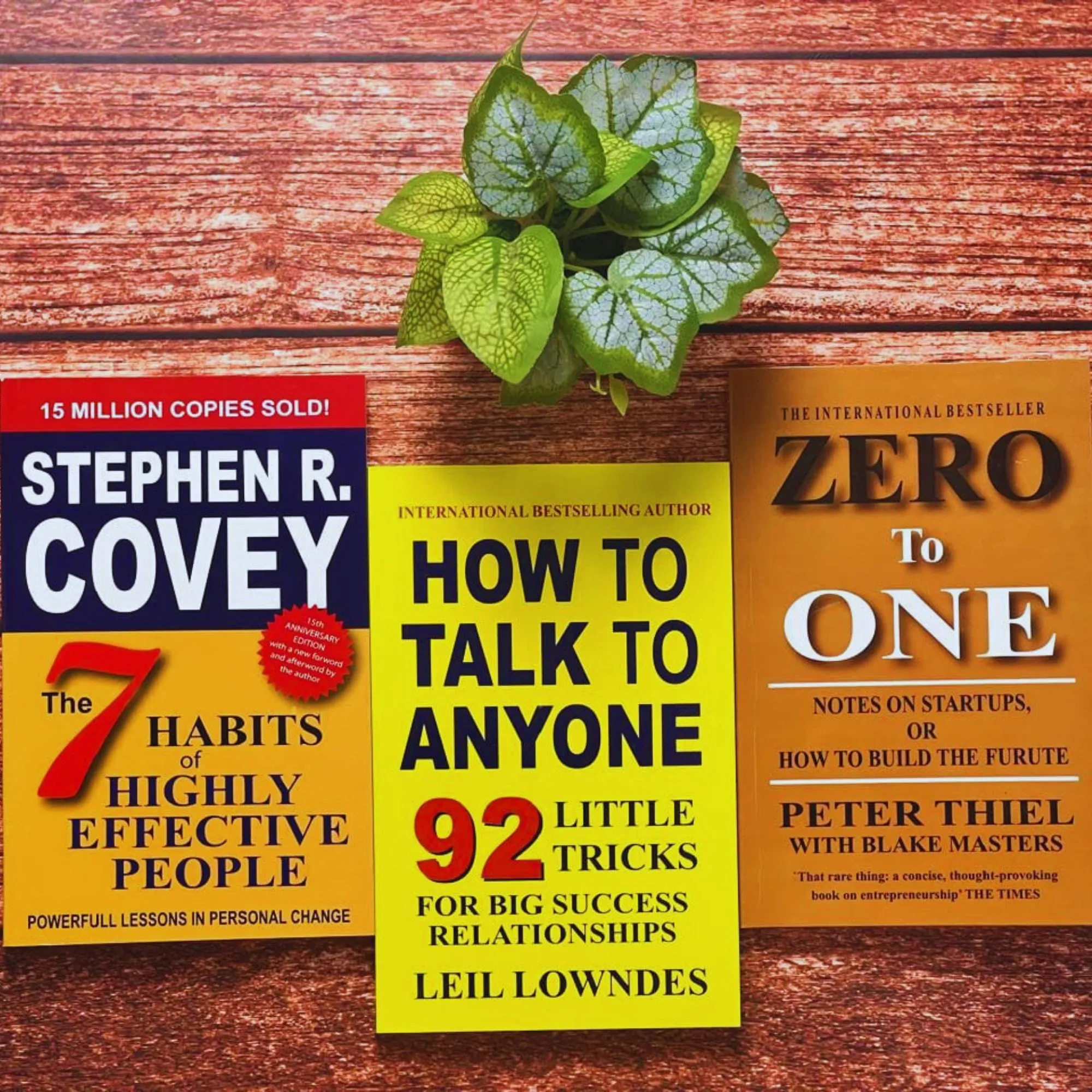 Zero To One, 7 Habits of Highly Effective People, How to Talk To Anyone - 3 Book Package